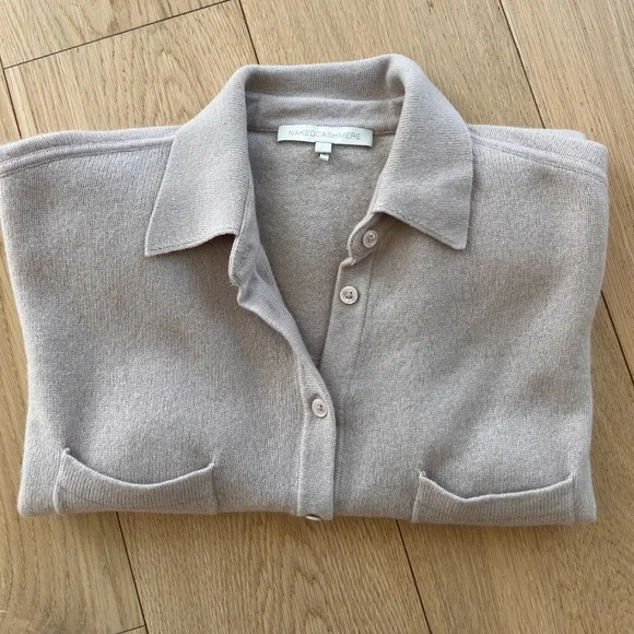 NakedCashmere Rue Button -Up Light Dusty Rose Shirt. size S - Picture 4 of 16